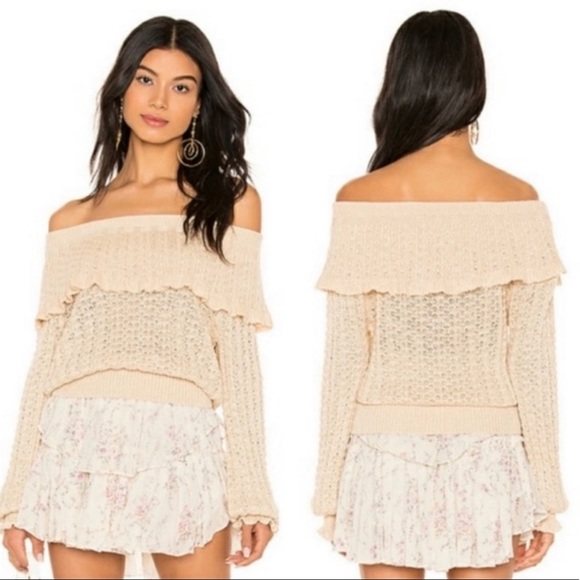 Free People NWT ivory Crazy In Love
Pullover Ruffle Sweater Linen Blend - Picture 3 of 7